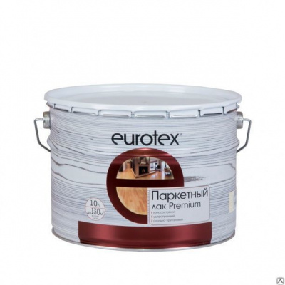 Продаем лак паркетный "eurotex" premium полуматовый 2,5л (-40°c) в Ижевске по доступным ценам.